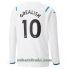 Manchester City Jack Grealish 10 Borte 2021-22 - Herre Langermet Fotballdrakt